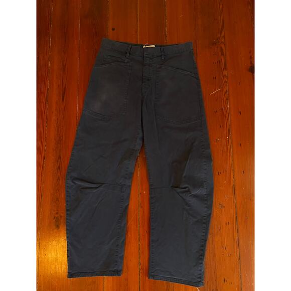 Nili Lotan Women’s Size 4 Utility Pants Navy Blue Made in USA - Picture 1 of 8